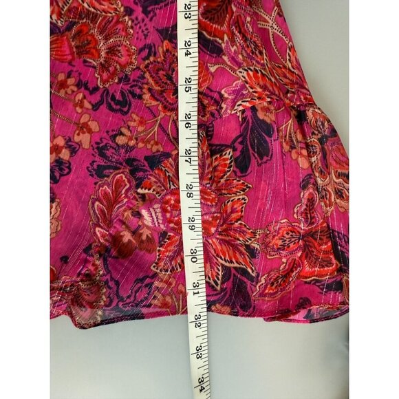 NWT‎ Misa Los Angeles Azalea Romper In Fuchsia Batik Cut Out Sides Size S - Picture 6 of 16